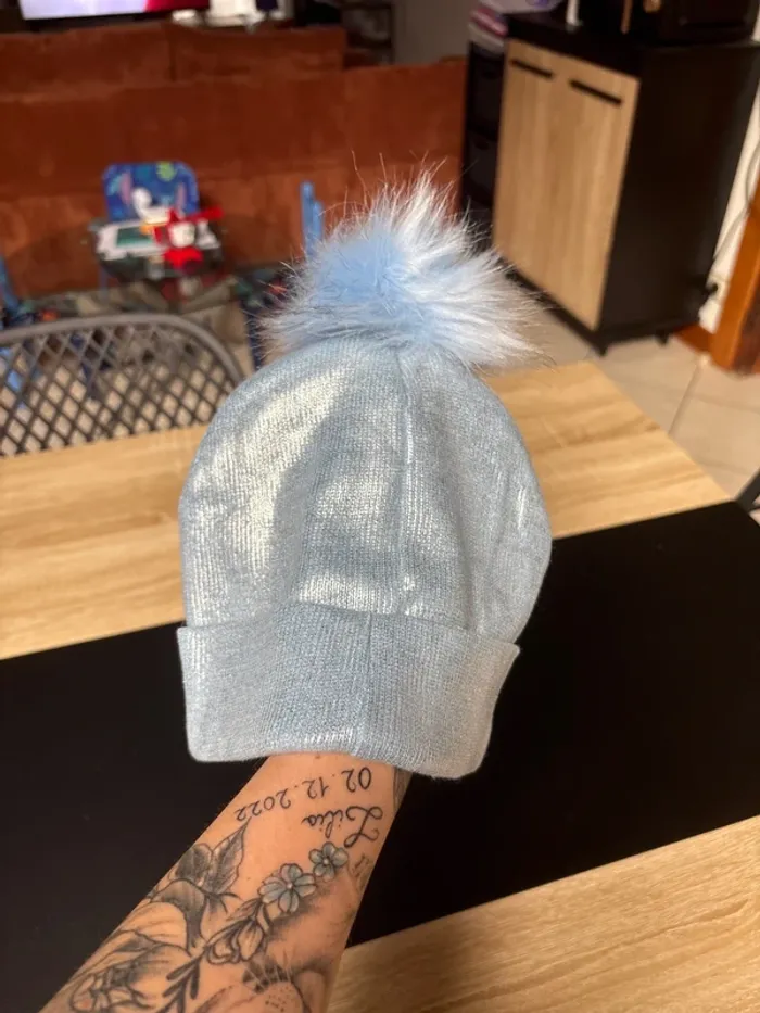 Bonnet stitch irisée 5/9ans - photo numéro 4