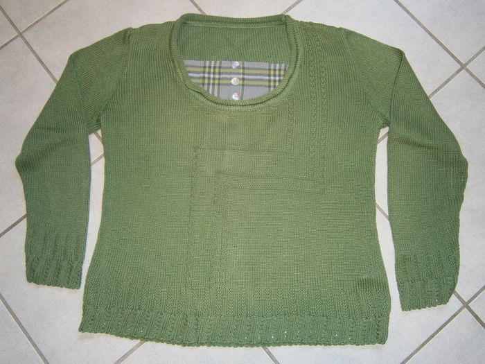 Pull fin ML vert Taille 40/L