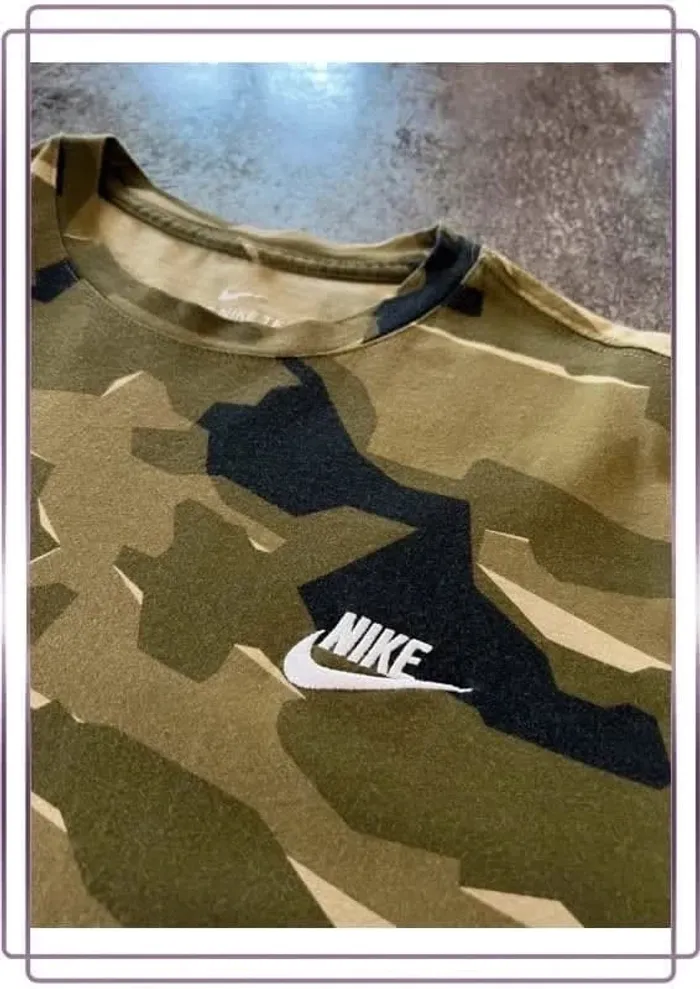 T shirt militaire homme Nike taille M Men military Militär-T-Shirt Herren Maglietta militare uomo - photo numéro 3