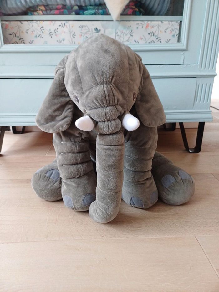 Peluche éléphant géant photo naissance