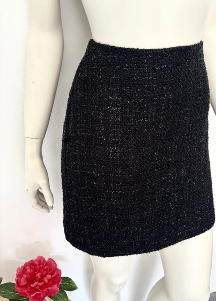 🌺Jupe tweed noir Taille L/40🌺 - photo numéro 2
