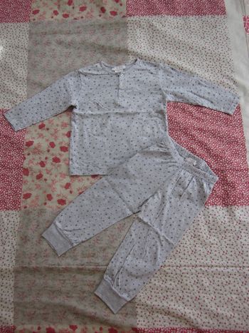 Pyjama coton gris 24 mois
