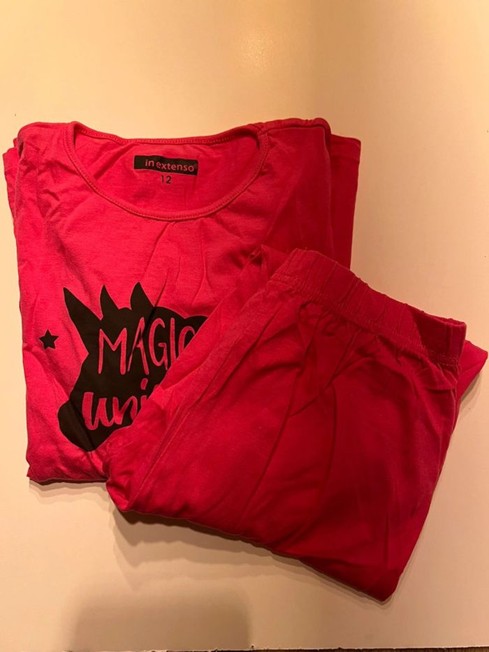 Pyjama rose licorne - photo numéro 2