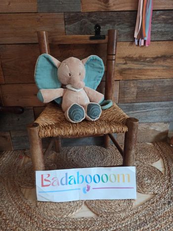 Peluche musicale éléphant Nattou tbe