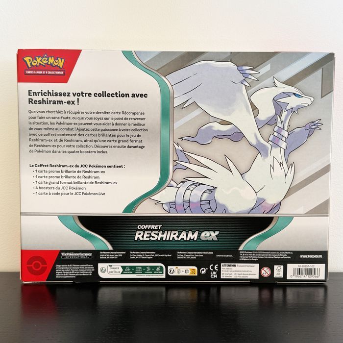 Coffret Reshiram Ex Cartes Pokémon JCC Booster - photo numéro 2