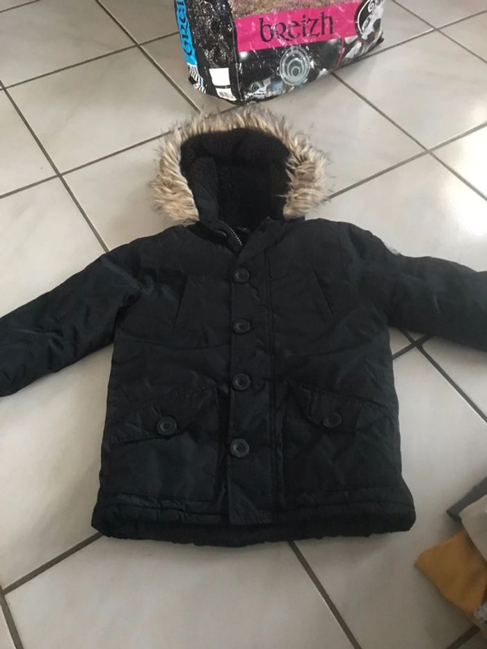 Parka doublure polaire garçon 4 ans