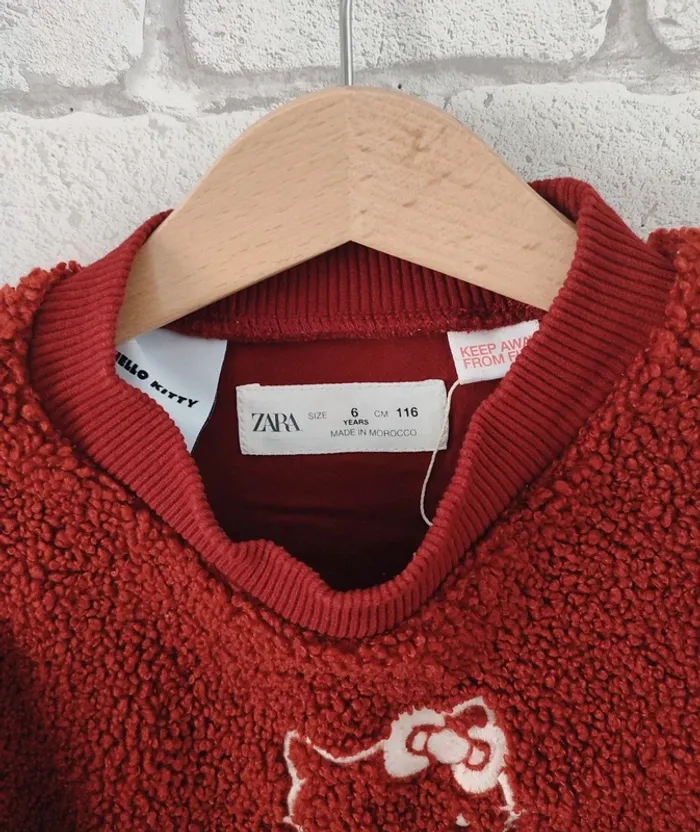 Sweat pilou-pilou Hello Kitty x Zara - 6 ans - photo numéro 3