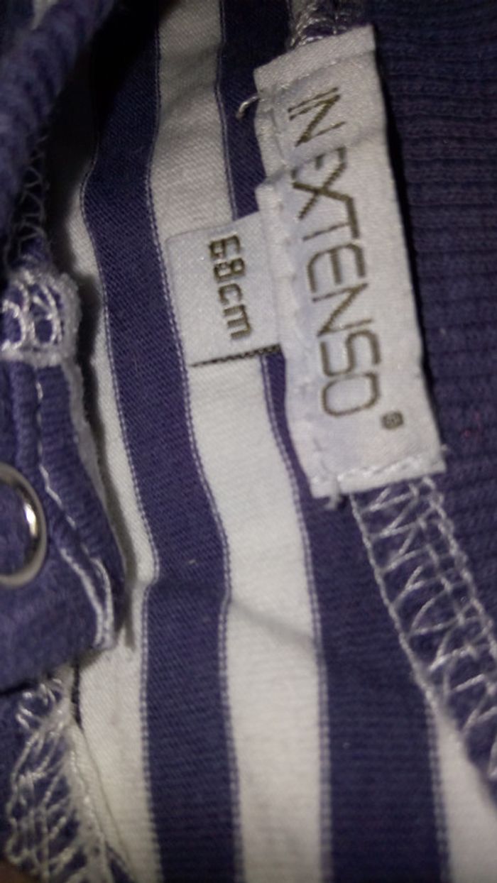 Tshirt manches longues marinière garçon super état - photo numéro 2