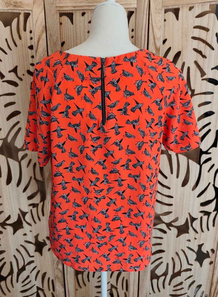 Blouse imprimée oiseaux Camaïeu - photo numéro 5