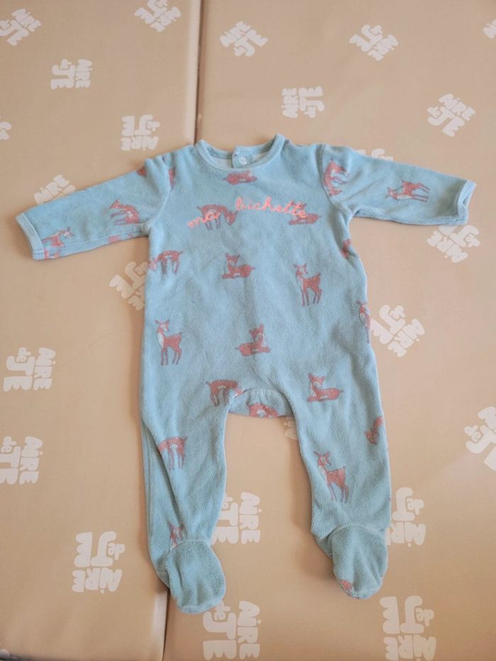 Titre : Pyjama polaire mixte 6 mois – Ma bichette
