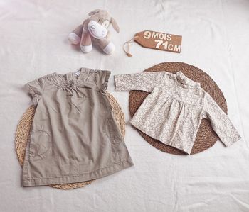 Ensemble haut et robe 👣 9 mois