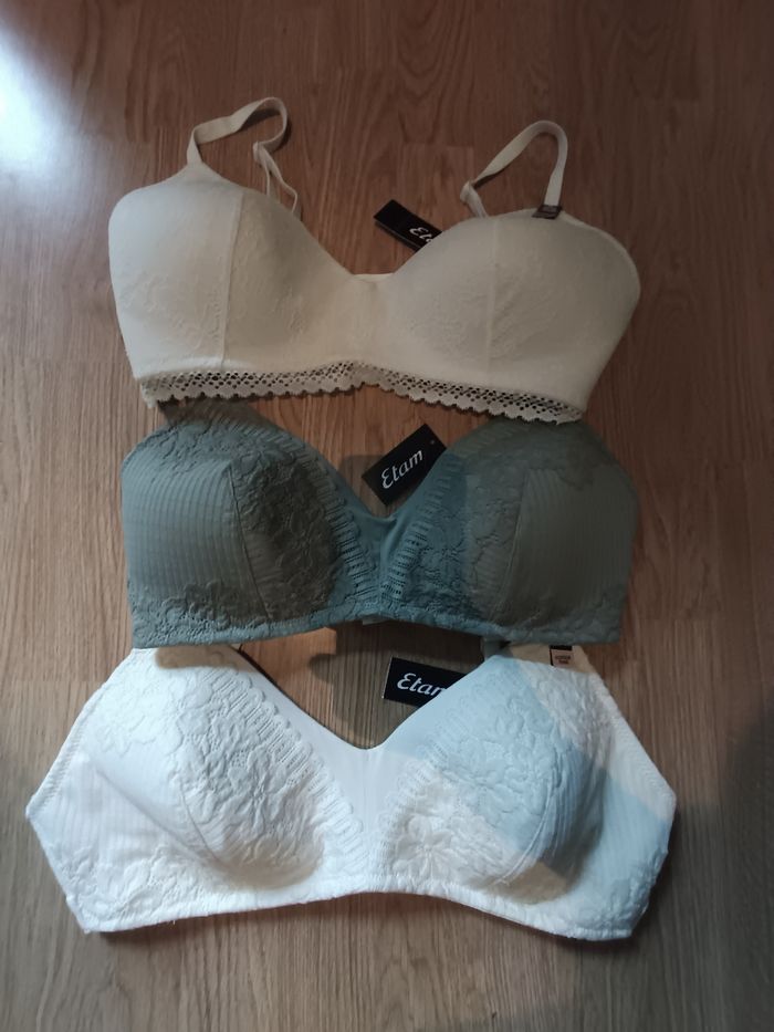 Lot de 3 soutiens-gorges Etam