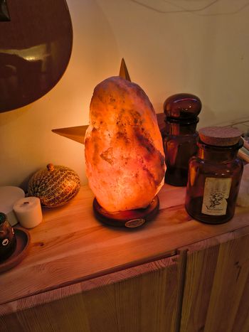 Lampe vintage sel Himalaya 