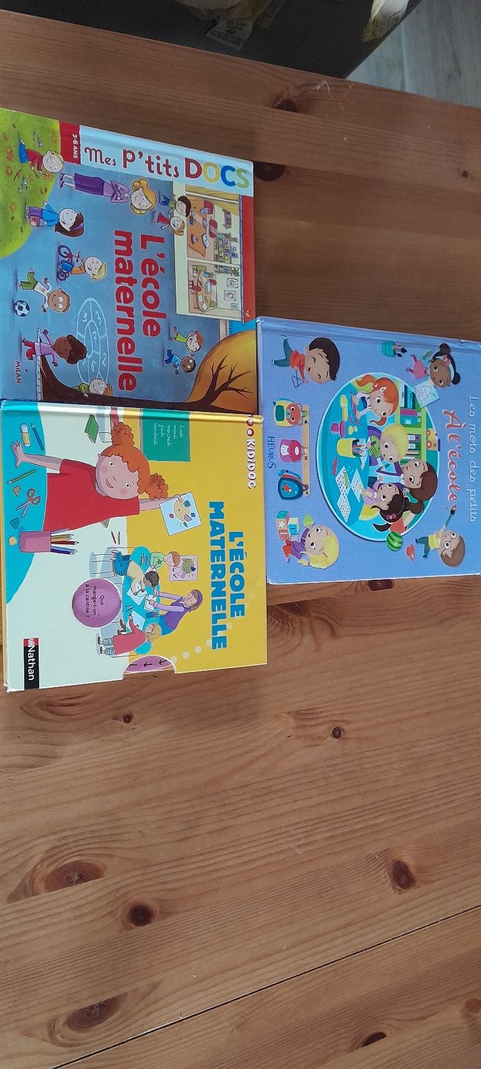 Lot de 3 livres sur l'école