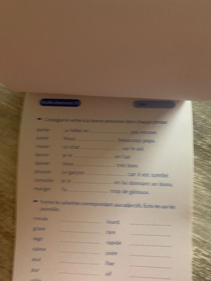 Feuilles d’exercices écriture 7-8 ans - photo numéro 3