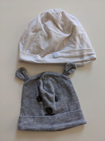 Lot de 2 bonnets