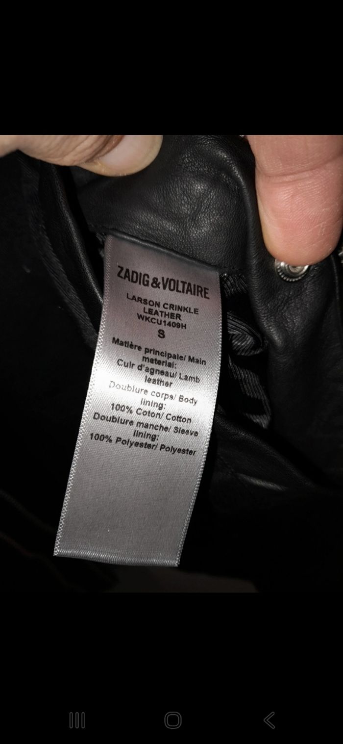 Blouson homme zadig et voltaire - photo numéro 3