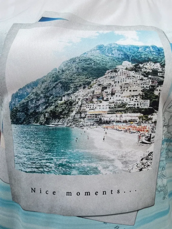 Teeshirt blanc motif Nice - photo numéro 2