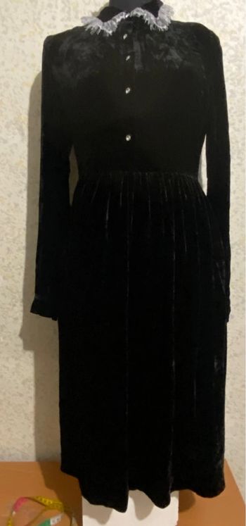Robe manoush velours col dentelle 40
