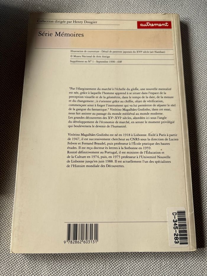 Livre Les Découvertes XVe-XVIe – V.M. Godinho • Essai Histoire Moderne Mondialisation - photo numéro 2