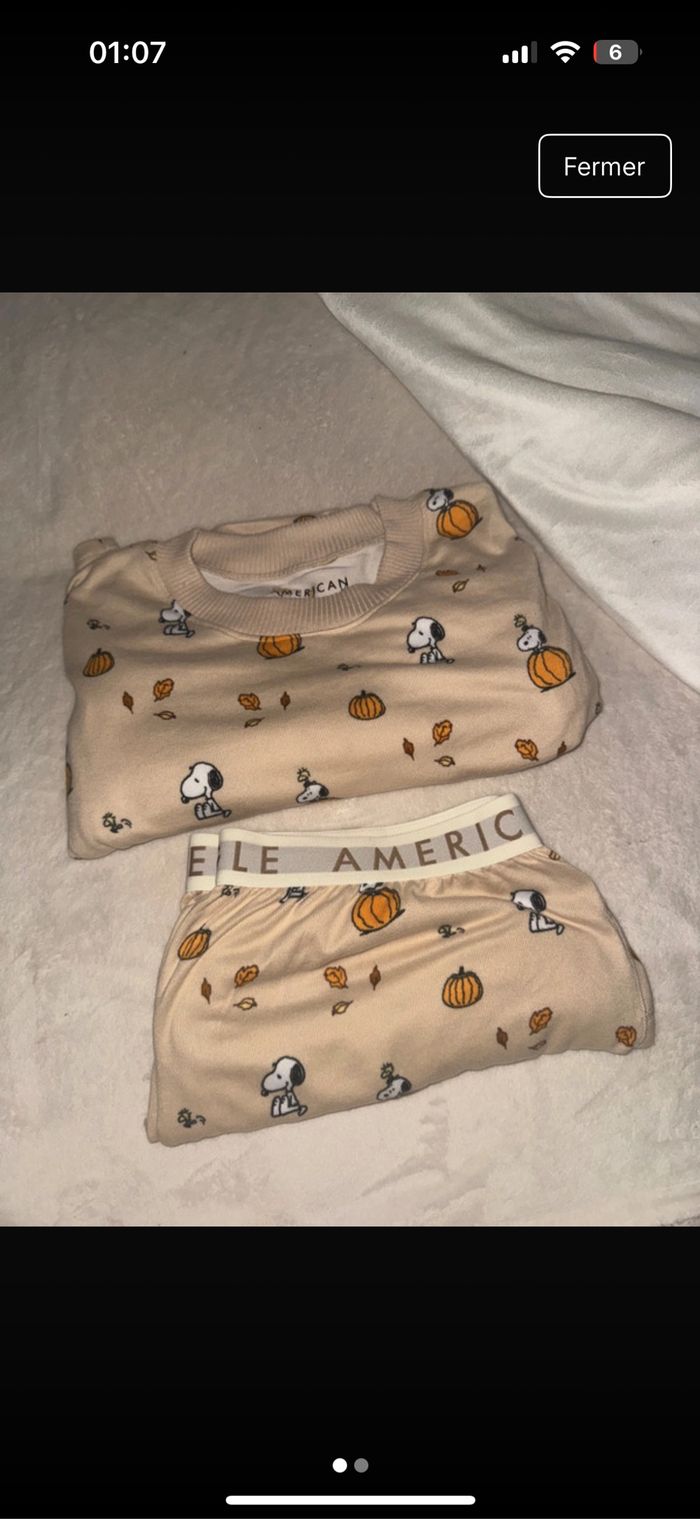 Pyjama american eagle snoopy Halloween - photo numéro 2