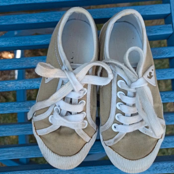 baskets kaki chaussures le coq sportif fille pointure 28 - photo numéro 5