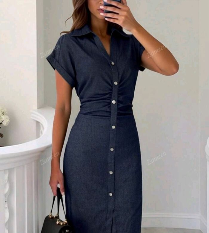 Robe chemise élégante taille S - photo numéro 2
