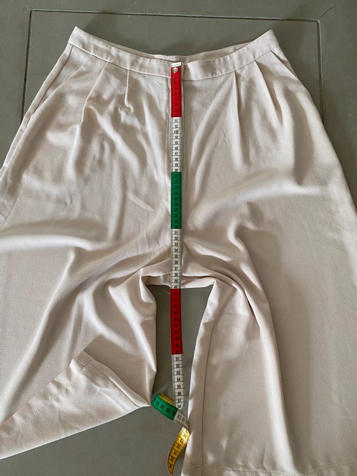 Pantalon jambe large crème Atmosphere taille 40 - photo numéro 16