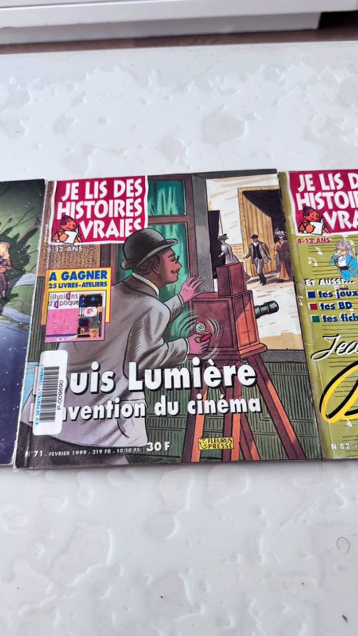 Lot de 3 magazines Je lis des histoires vraies – État bon – Complets - photo numéro 3