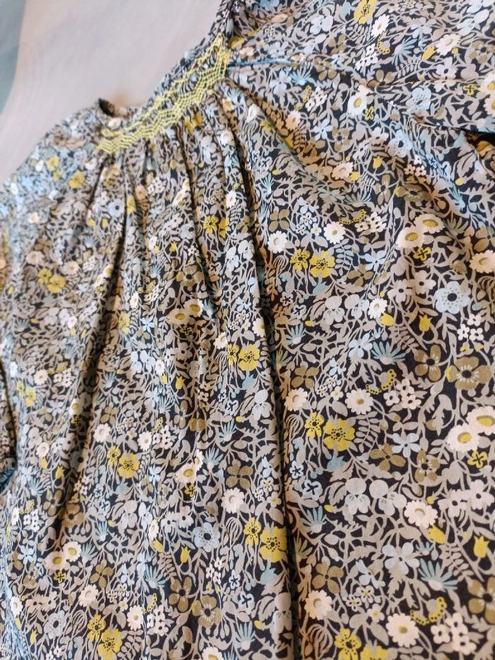Chemise Jacadi liberty 24 mois smocks - photo numéro 3