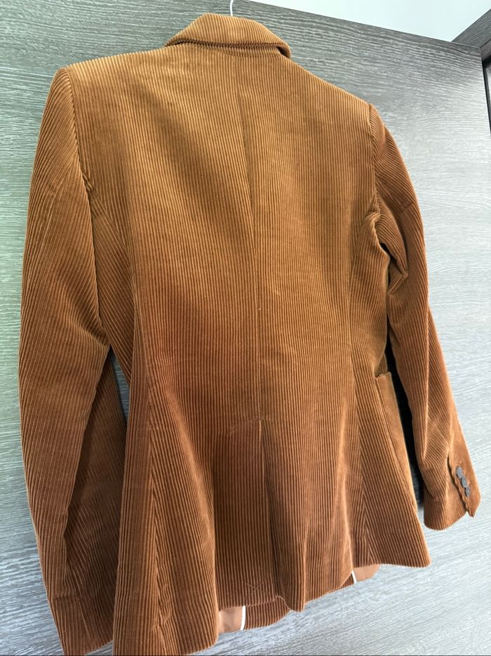 Blazer en velours côtelé camel Mango T36 - photo numéro 4