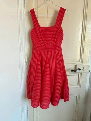 Sublime robe Maje rouge corail, taille 1 (36) - Parfait état