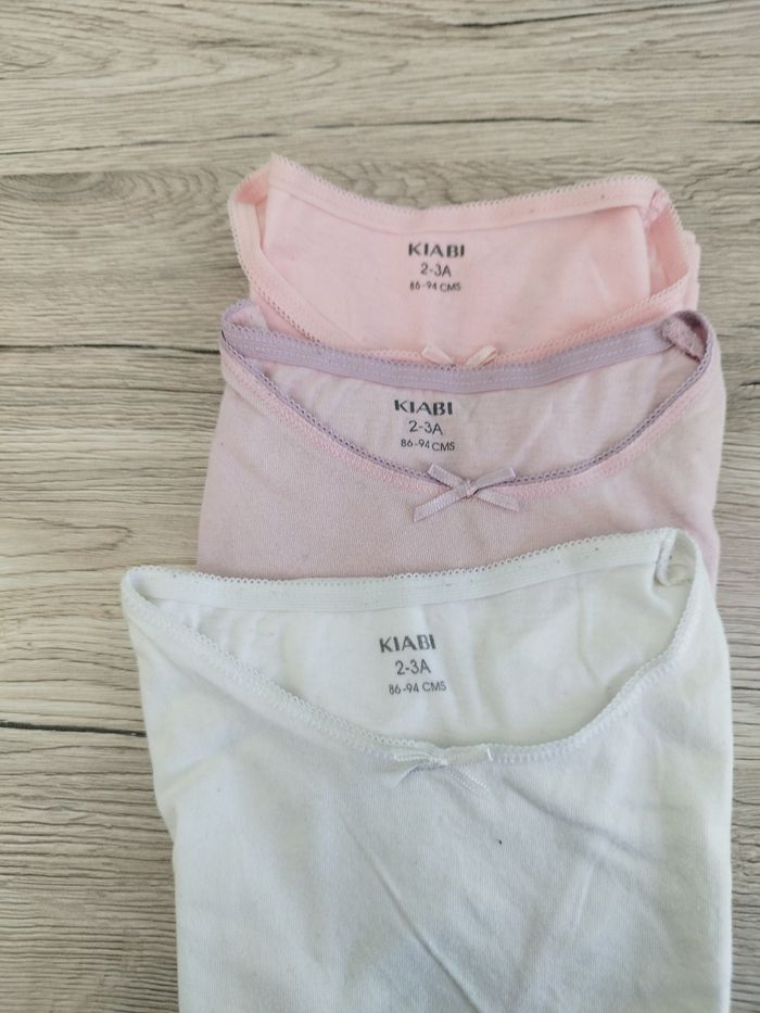 Lot de 3 maillots de corps fille 2-3ans - photo numéro 9