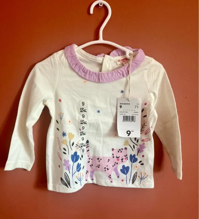 T shirt manches longues du pareil au même 9 mois