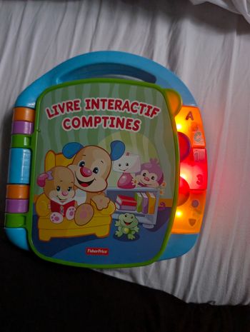 Livre  interactif comptines mattel