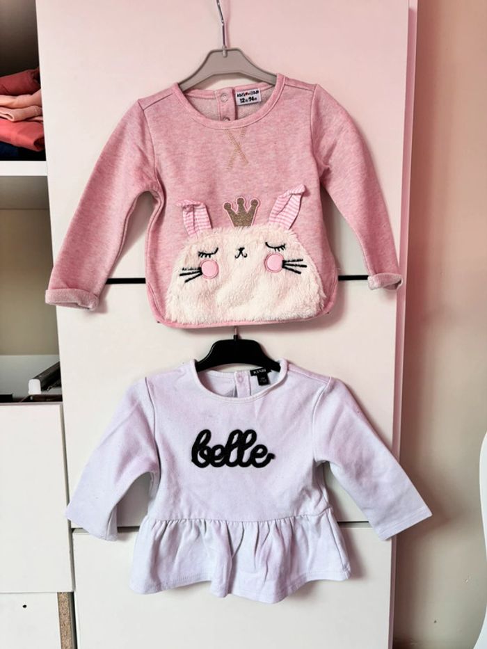 Pull taille 12 mois lot