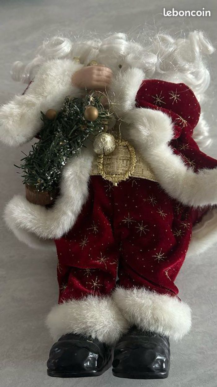 🎄 superbe père noël 36 cm de haut une pure merveille - photo numéro 4