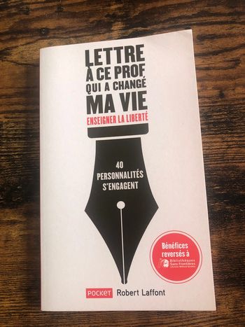 Livre «Lettre à ce prof qui a changé ma vie »