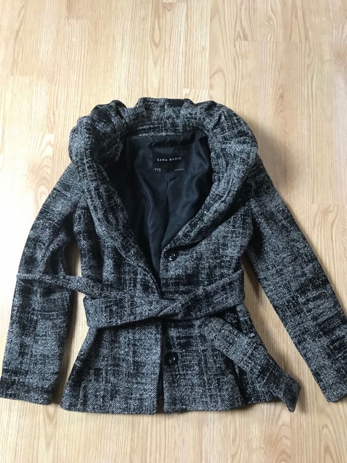 Veste manteau femme Zara basic cintrée Taille S