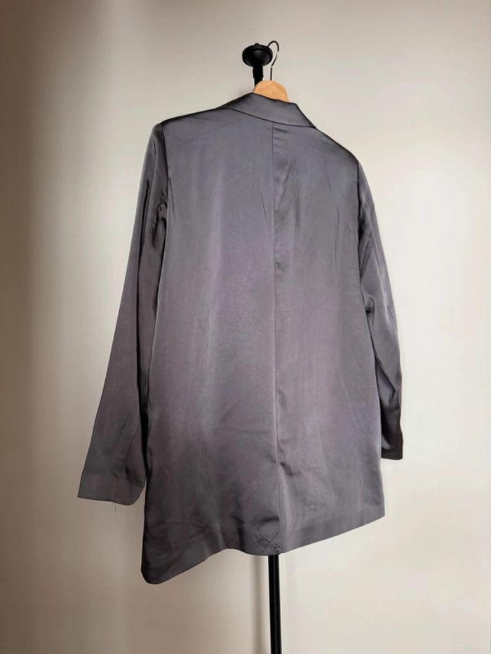 Blazer oversize gris satin 36 Object - photo numéro 6