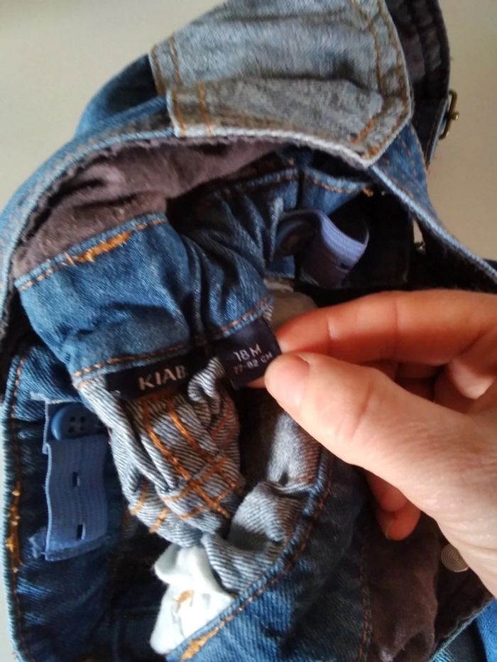 Salopette jeans 18 mois - photo numéro 4