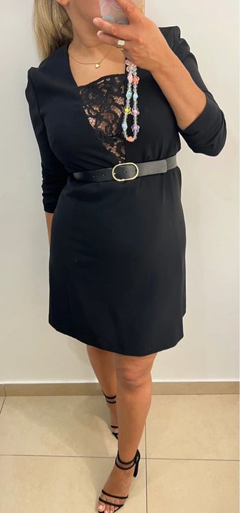 Robe Noire Avec Dentelle Claudie Pierlot 36-38