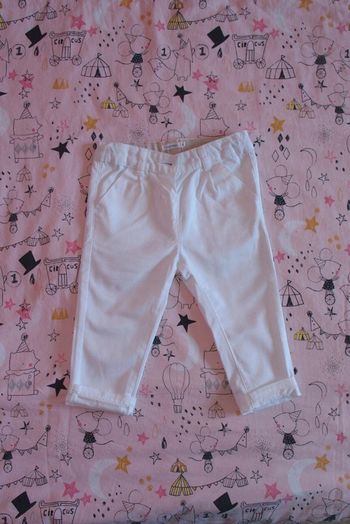 Pantalon fin 100% coton