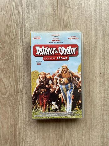 Pathé Astérix et Obélix Contre César Cassette Vidéo VHS Vintage Cinéma Collection Exclusive