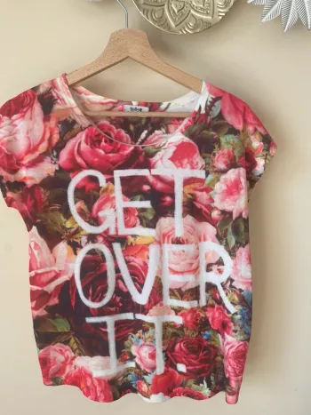 T shirt fleurs