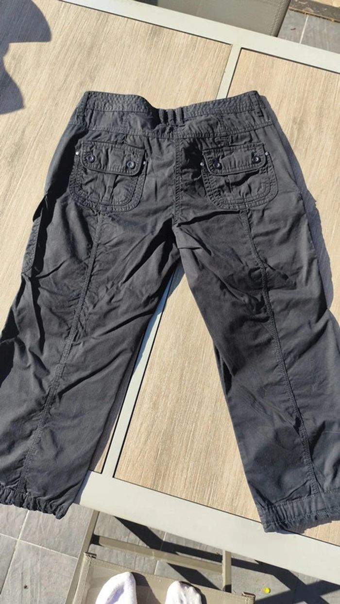 Pantacourt noir à lacets taille basse T40 - KWoman - photo numéro 3