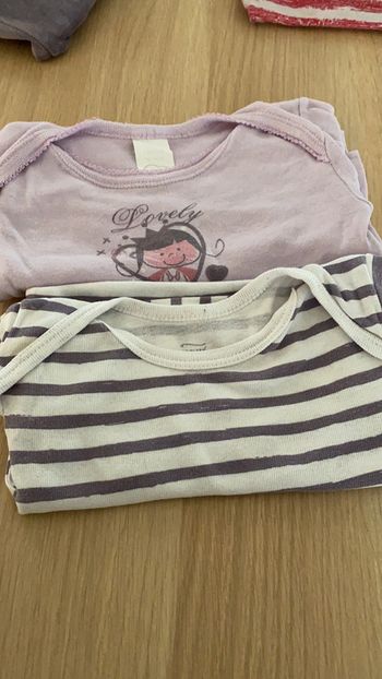 Lot de deux bodies manches longues