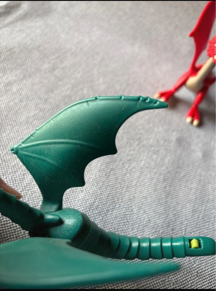 2 dragons articulés pattes et gueules playmobil 4160 calendrier de l avent  Environ 11x 14cm - photo numéro 4