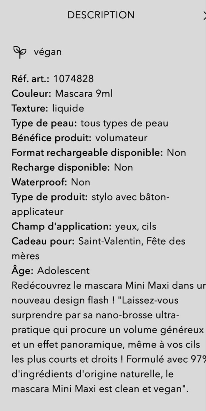 Mascara mini maxi NOCIBÉ - photo numéro 5