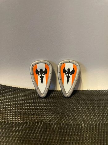 Playmobil lot 2 boucliers chevalier du faucon 4014 moyen âge pièces détachées